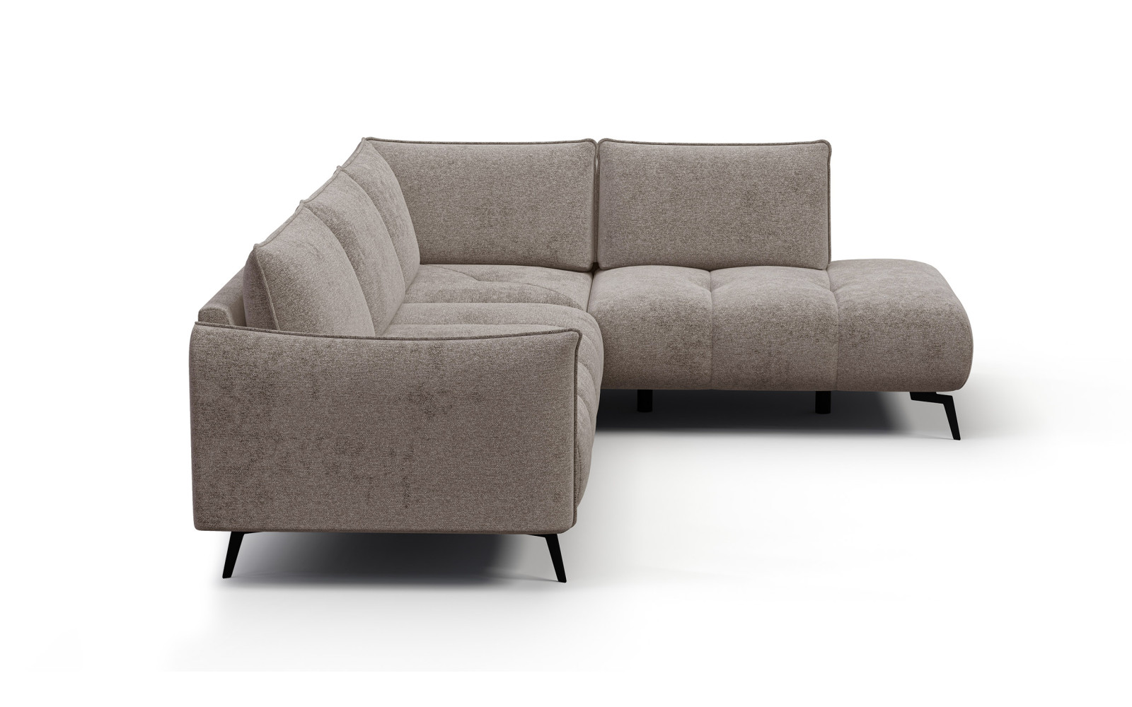 Ecksofa 5-Sitzer rechts AERA, dunkelbeige