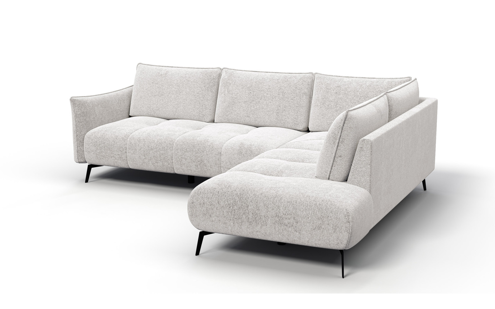 Ecksofa 5-Sitzer rechts AERA, ecru