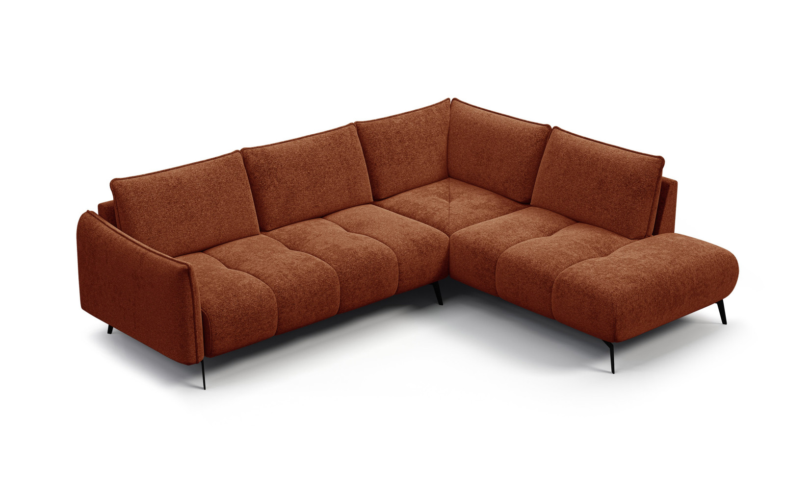 Ecksofa 5-Sitzer rechts AERA, orange