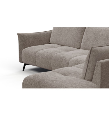 Ecksofa 5-Sitzer rechts AERA, dunkelbeige