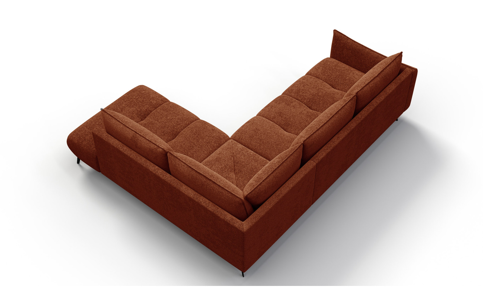 Ecksofa 5-Sitzer rechts AERA, orange