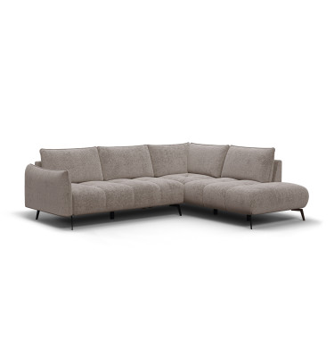 Ecksofa 5-Sitzer rechts AERA, dunkelbeige