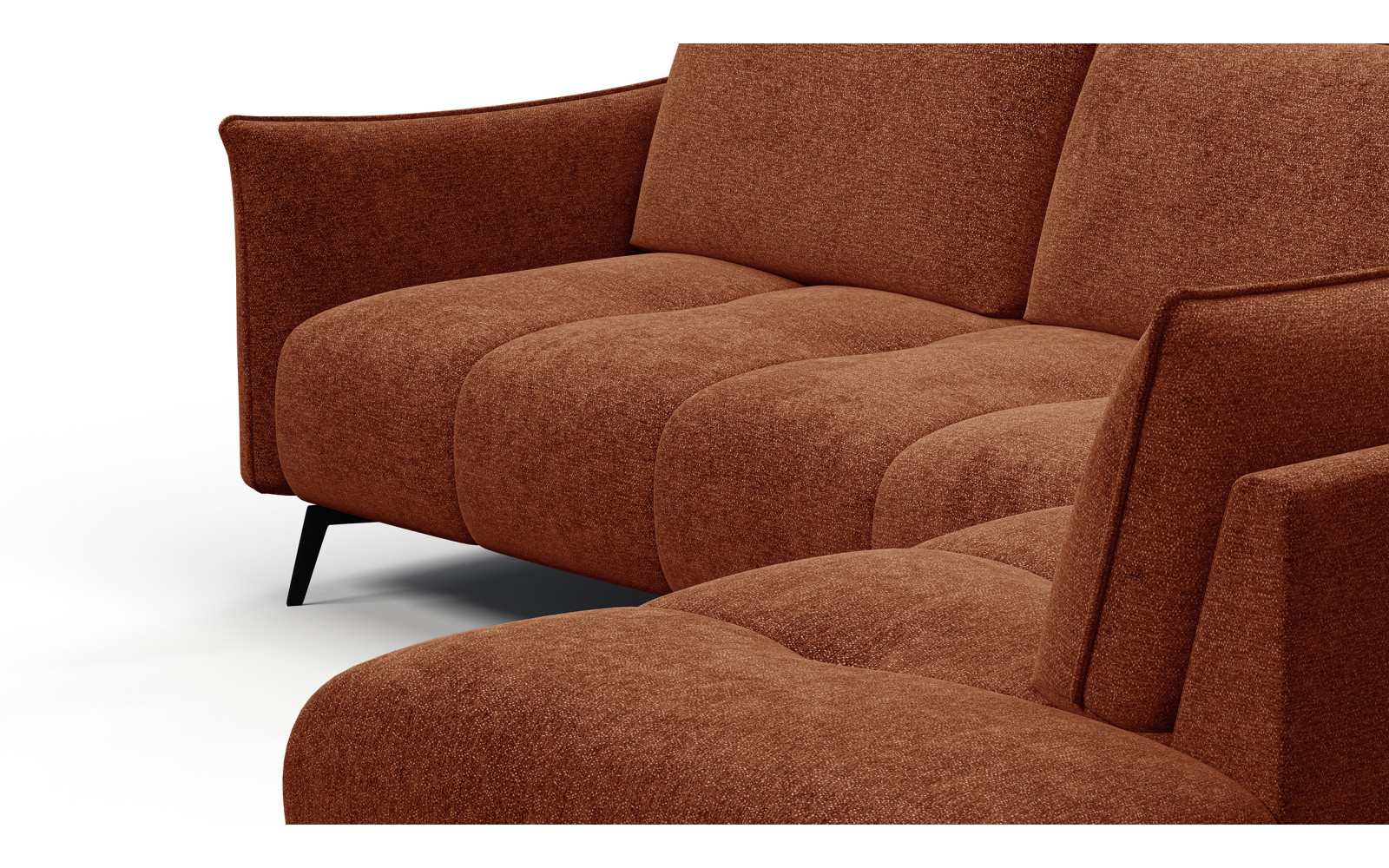 Ecksofa 5-Sitzer rechts AERA, orange