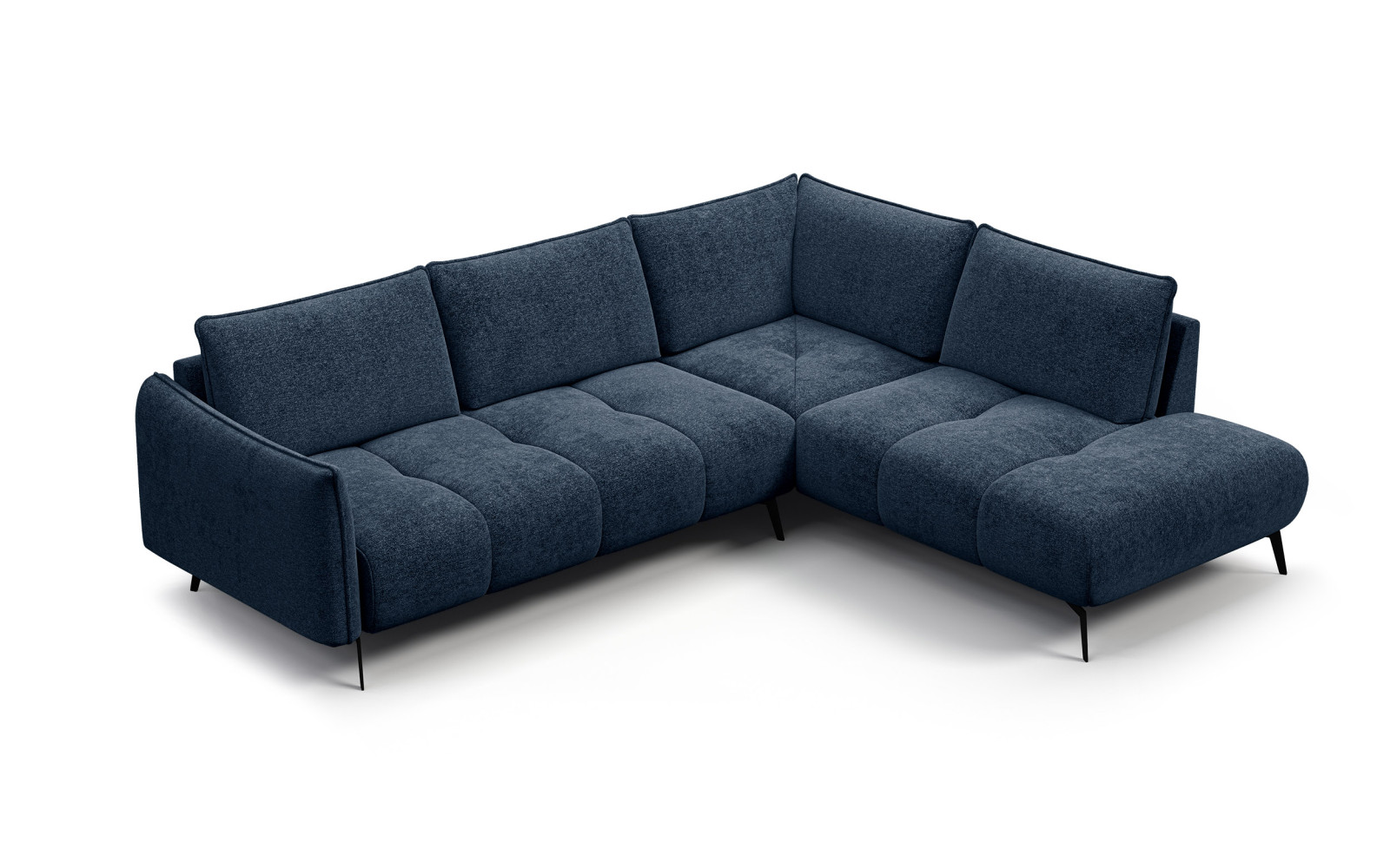 Ecksofa 5-Sitzer rechts AERA, dunkelblau