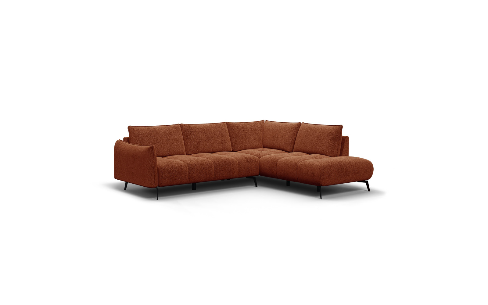 Ecksofa 5-Sitzer rechts AERA, orange