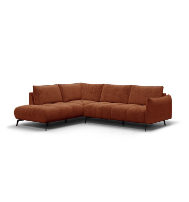 Ecksofa 5-Sitzer links AERA, orange