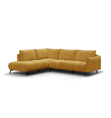 Ecksofa 5-Sitzer links AERA, gelb