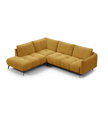 Ecksofa 5-Sitzer links AERA, gelb