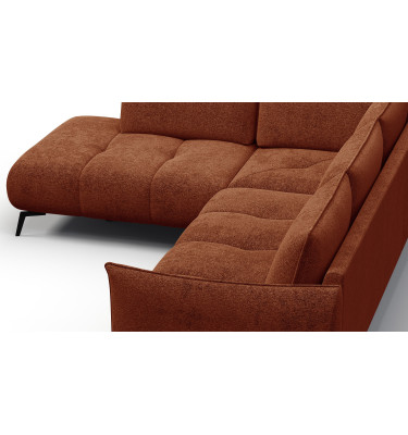 Ecksofa 5-Sitzer links AERA, orange