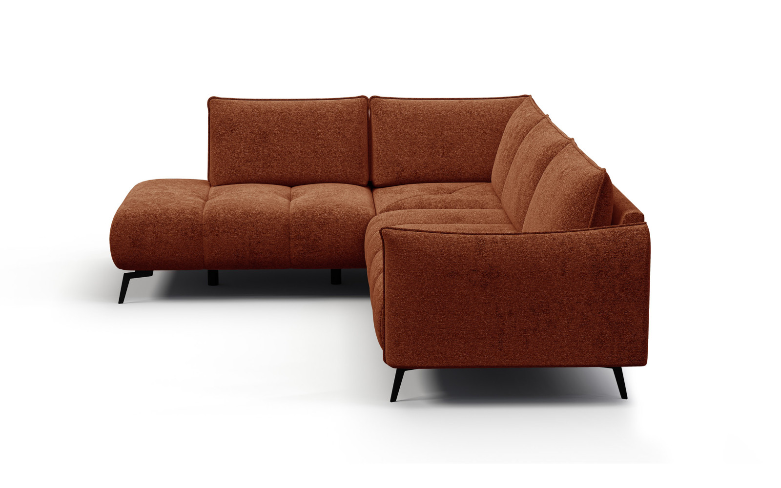 Ecksofa 5-Sitzer links AERA, orange