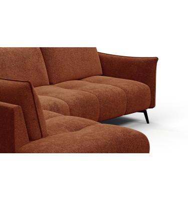 Ecksofa 5-Sitzer links AERA, orange