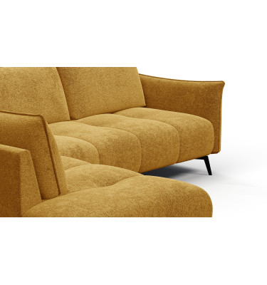 Ecksofa 5-Sitzer links AERA, gelb