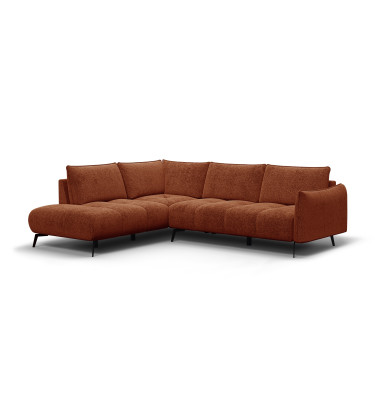 Ecksofa 5-Sitzer links AERA, orange