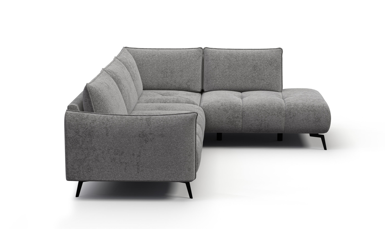 Ecksofa 5-Sitzer rechts AERA, platingrau