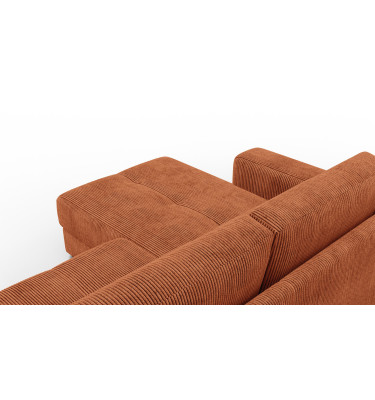 Ecksofa 4-Sitzer links OLI, orange