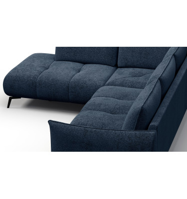 Ecksofa 5-Sitzer links AERA, dunkelblau