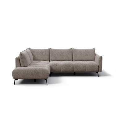 Ecksofa 5-Sitzer links AERA, dunkelbeige