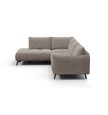Ecksofa 5-Sitzer links AERA, dunkelbeige