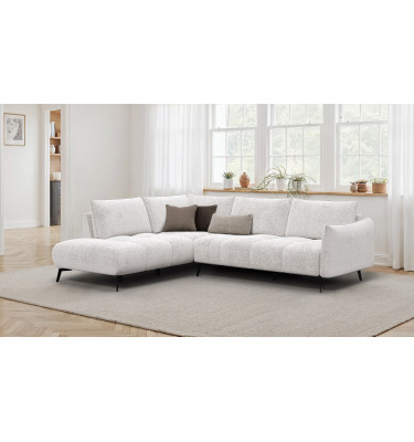Ecksofa 5-Sitzer links AERA, ecru