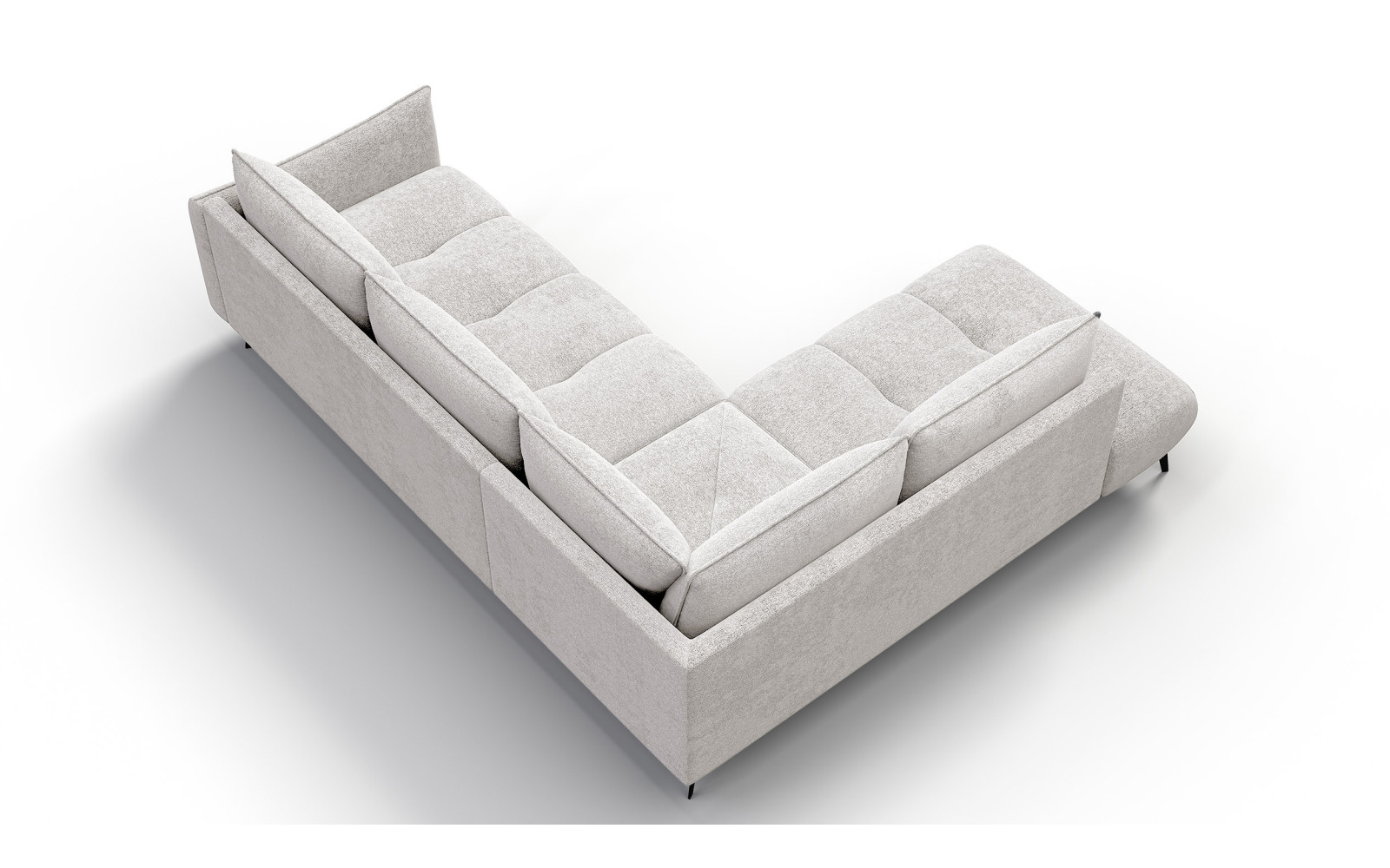 Ecksofa 5-Sitzer links AERA, ecru