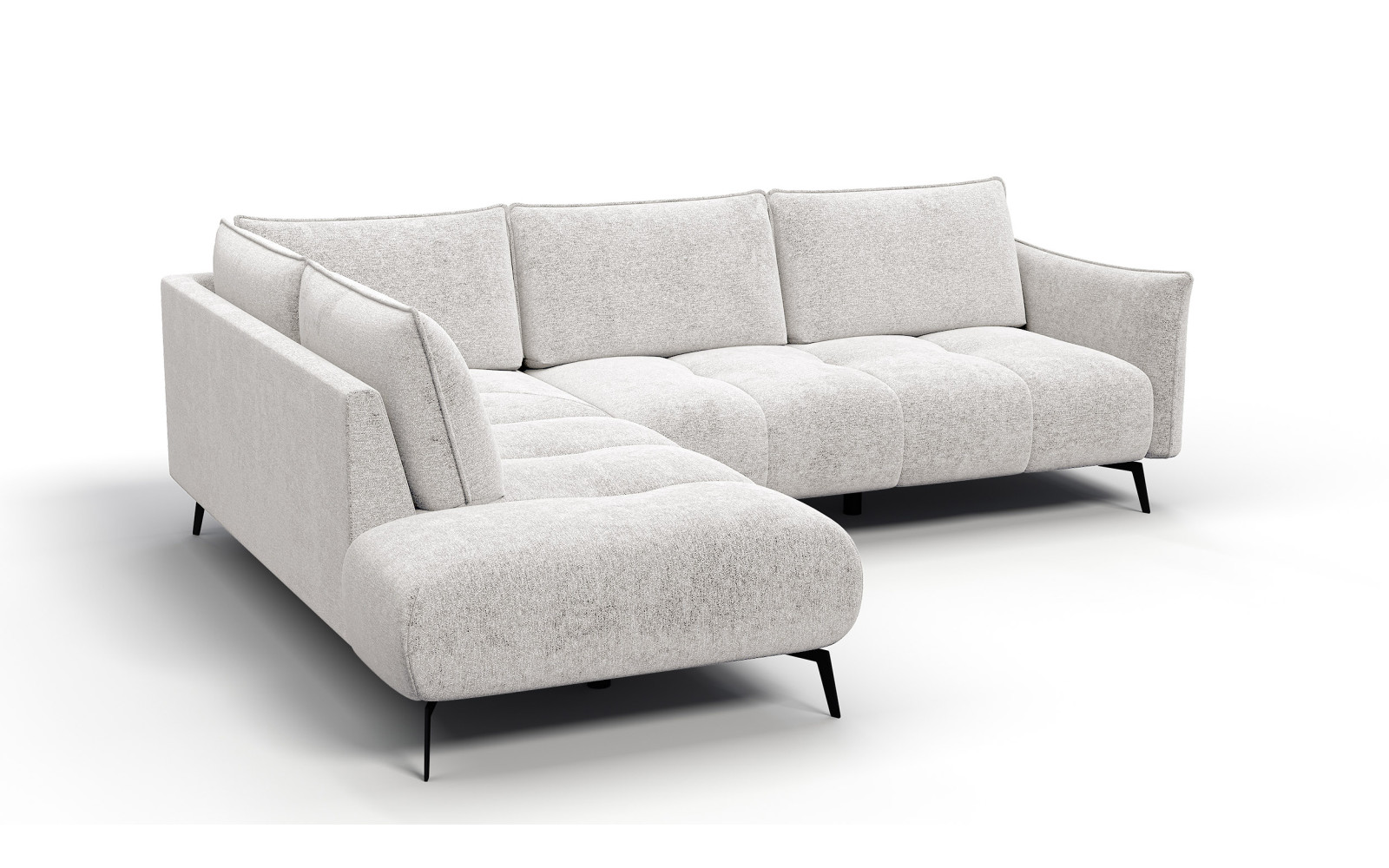 Ecksofa 5-Sitzer links AERA, ecru