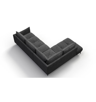 Ecksofa 5-Sitzer links AERA, dunkelgrau