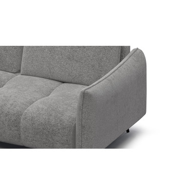 Ecksofa 5-Sitzer links AERA, platingrau