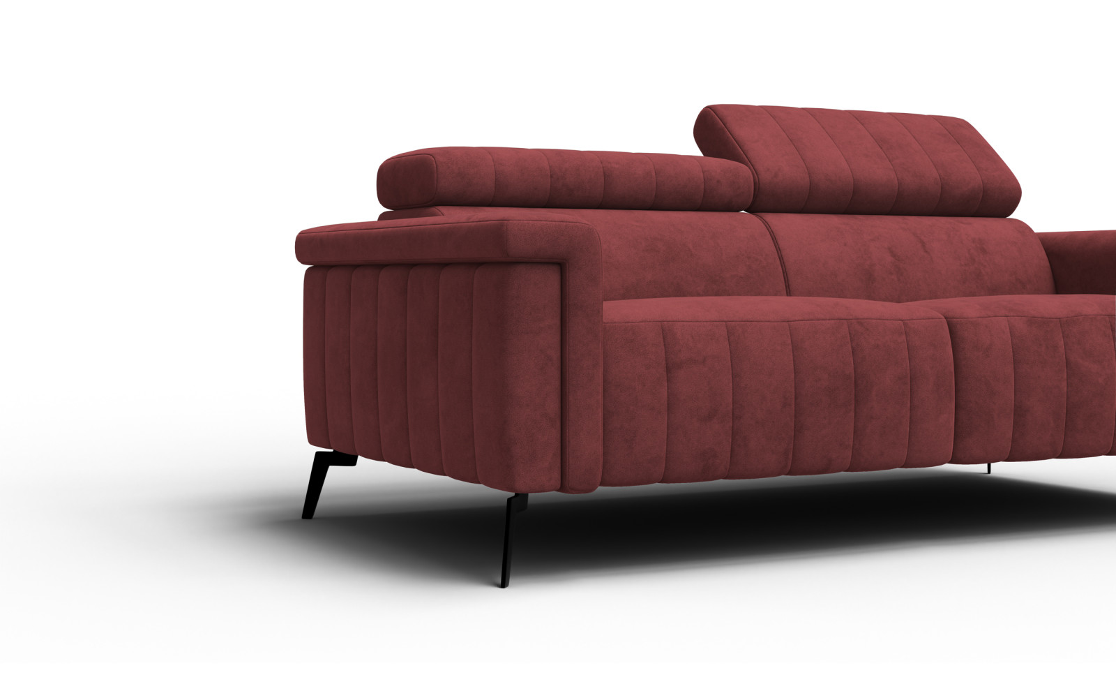 Sofa 3-Sitzer NORDEL, bordeaux