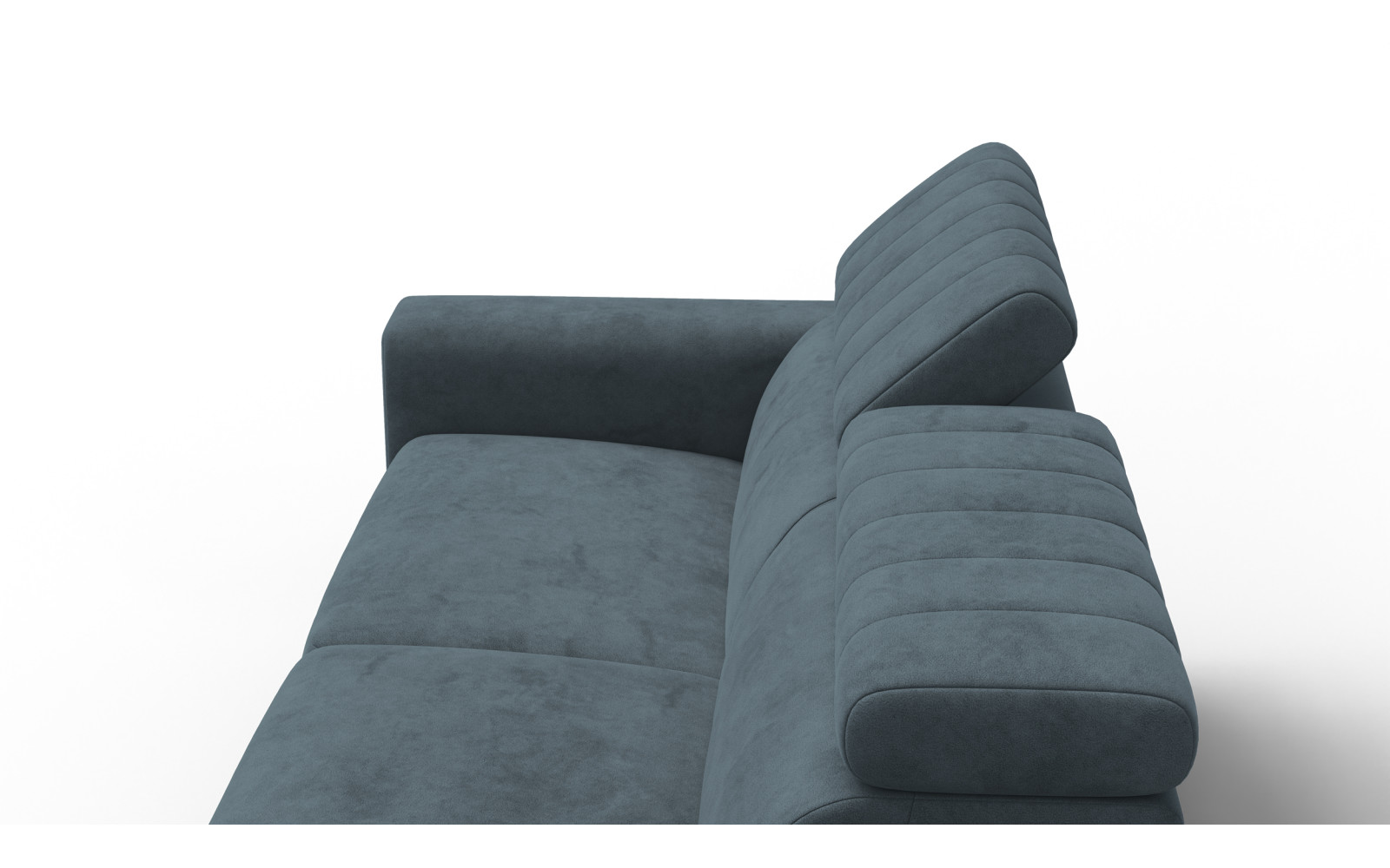 Sofa 3-Sitzer NORDEL, blaugrau