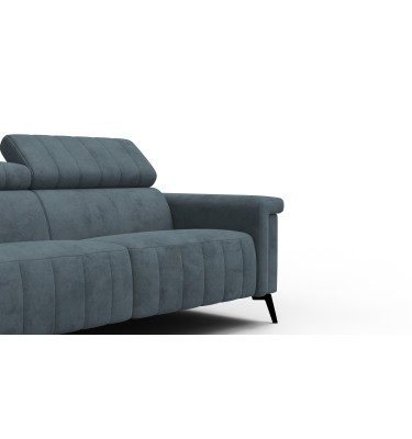 Sofa 3-Sitzer NORDEL, blaugrau
