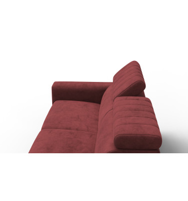 Sofa 3-Sitzer NORDEL, bordeaux