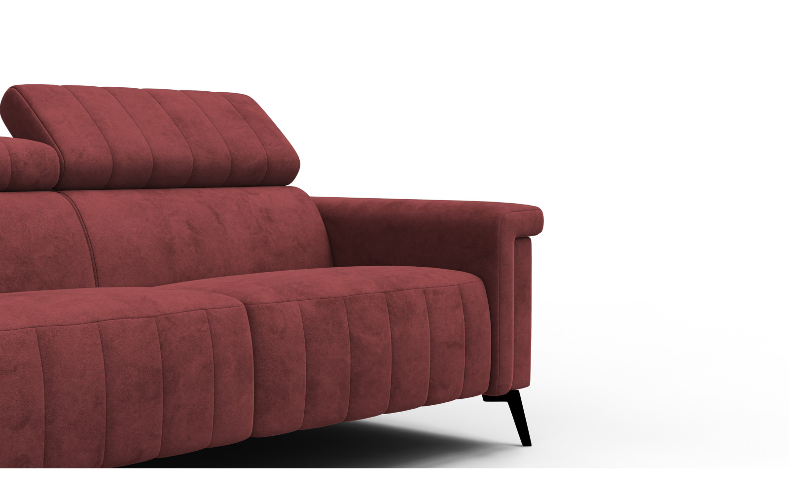 Sofa 3-Sitzer NORDEL, bordeaux
