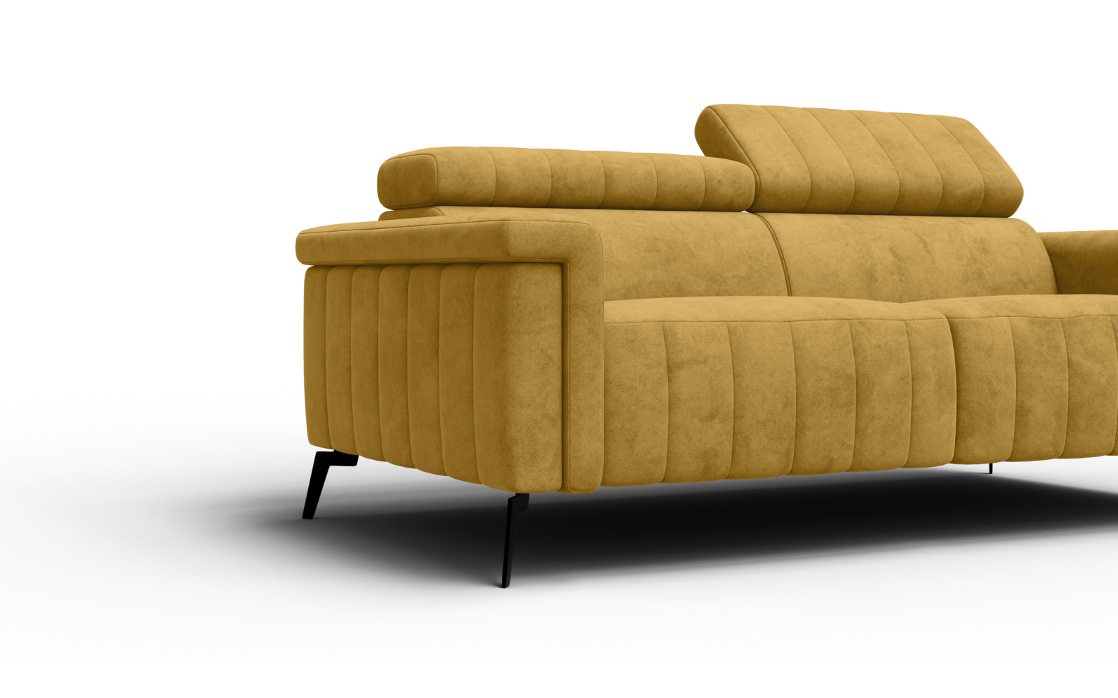 Sofa 3-Sitzer NORDEL, senfgelb
