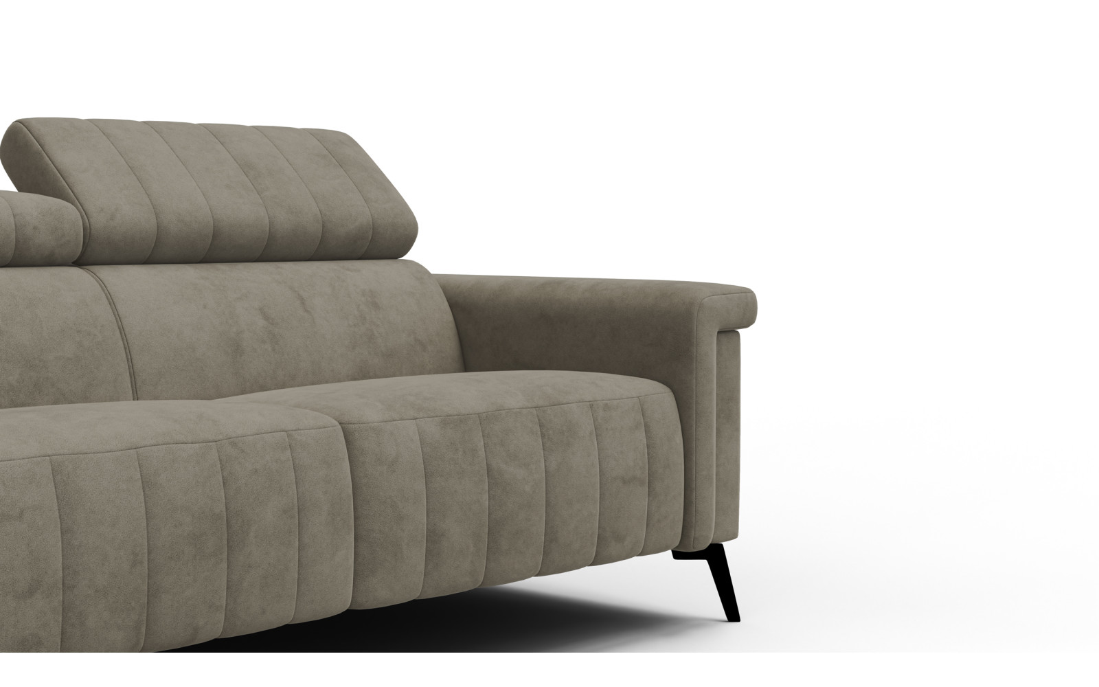 Sofa 3-Sitzer NORDEL, dunkles beige