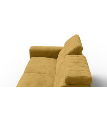 Sofa 3-Sitzer NORDEL, senfgelb
