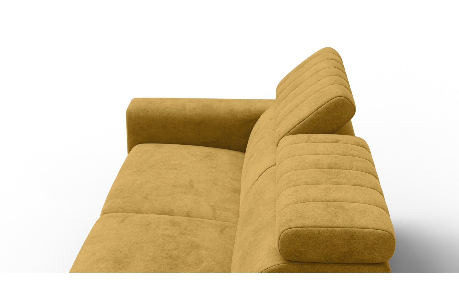 Sofa 3-Sitzer NORDEL, senfgelb