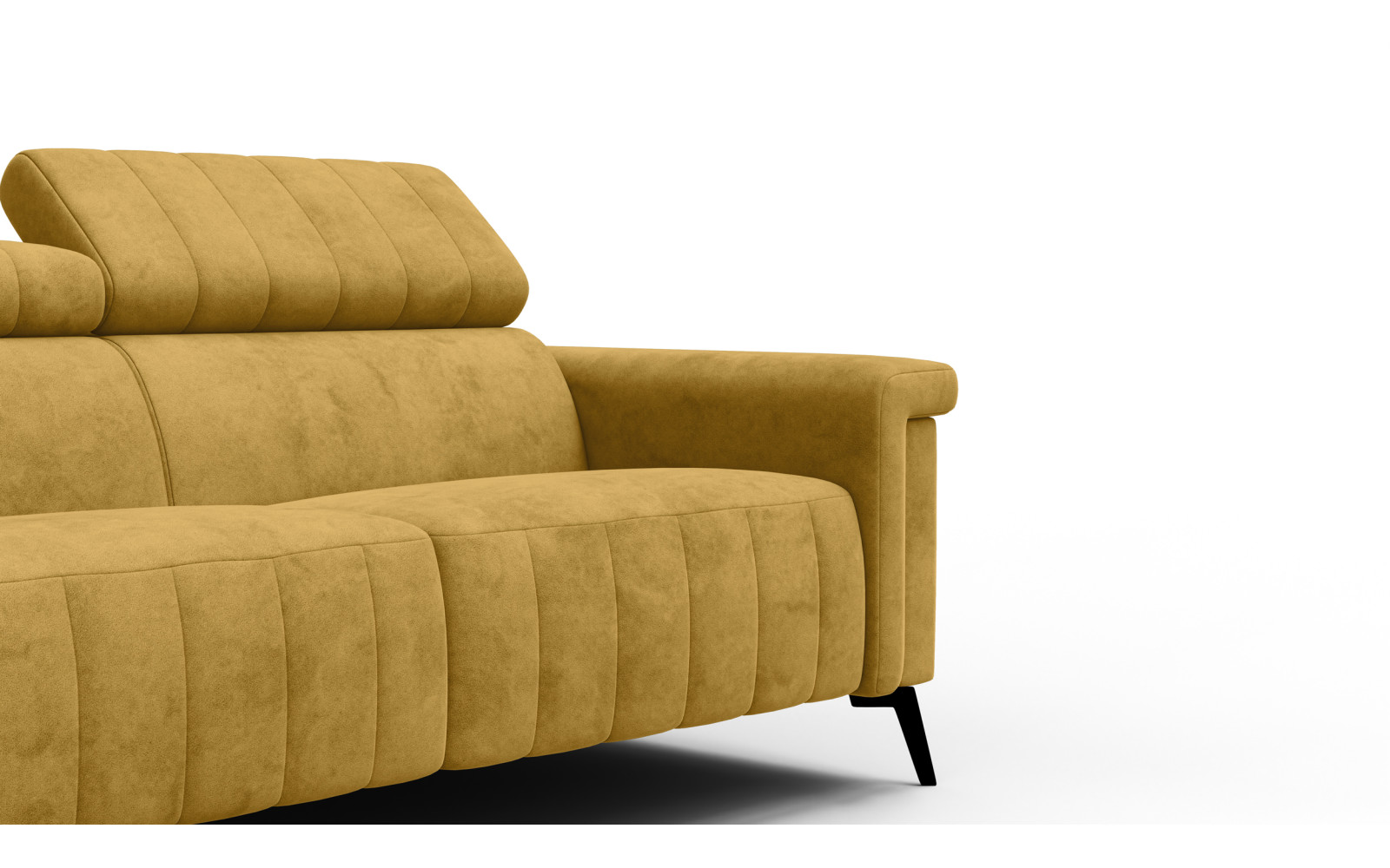 Sofa 3-Sitzer NORDEL, senfgelb