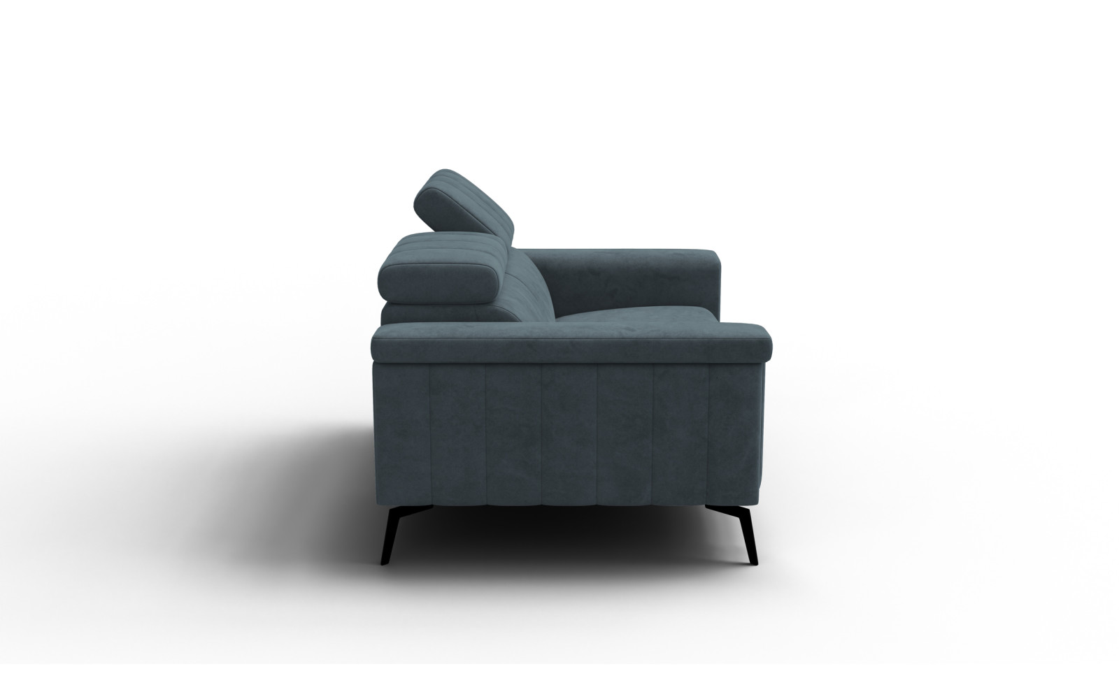 Sofa 2-Sitzer NORDEL, blaugrau