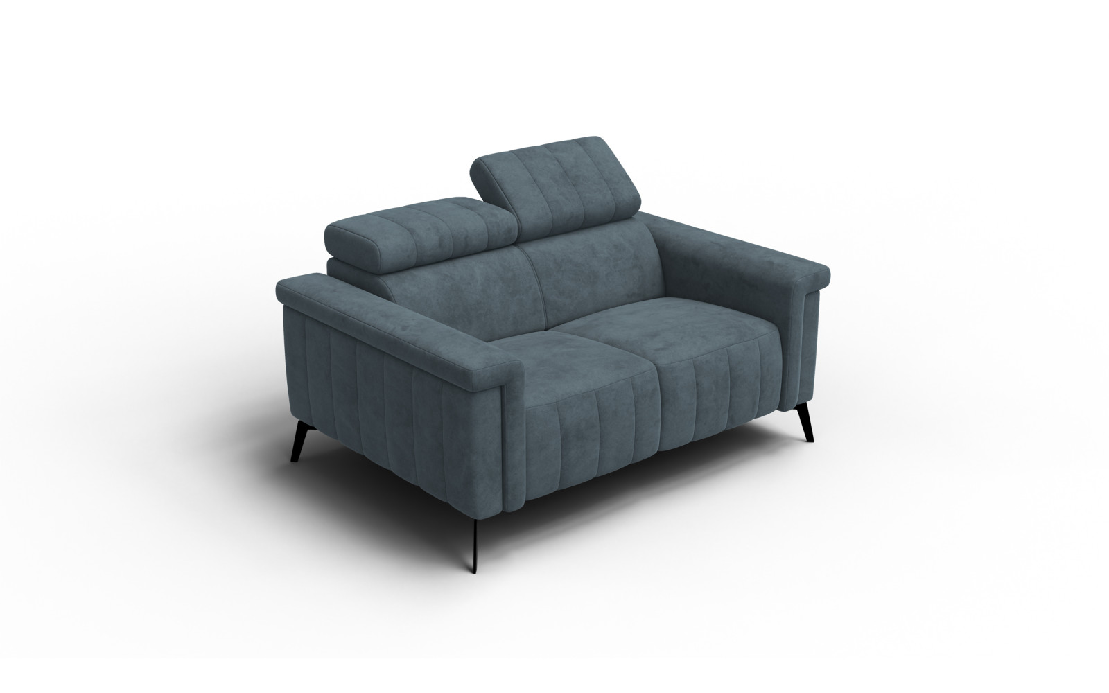 Sofa 2-Sitzer NORDEL, blaugrau