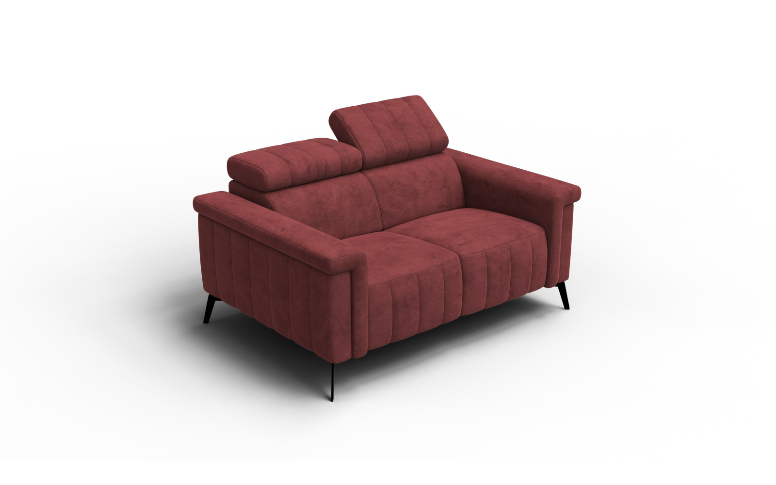 Sofa 2-Sitzer NORDEL, bordeaux