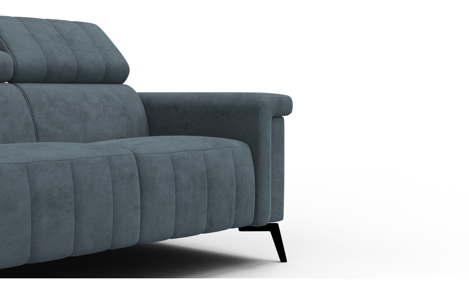 Sofa 2-Sitzer NORDEL, blaugrau