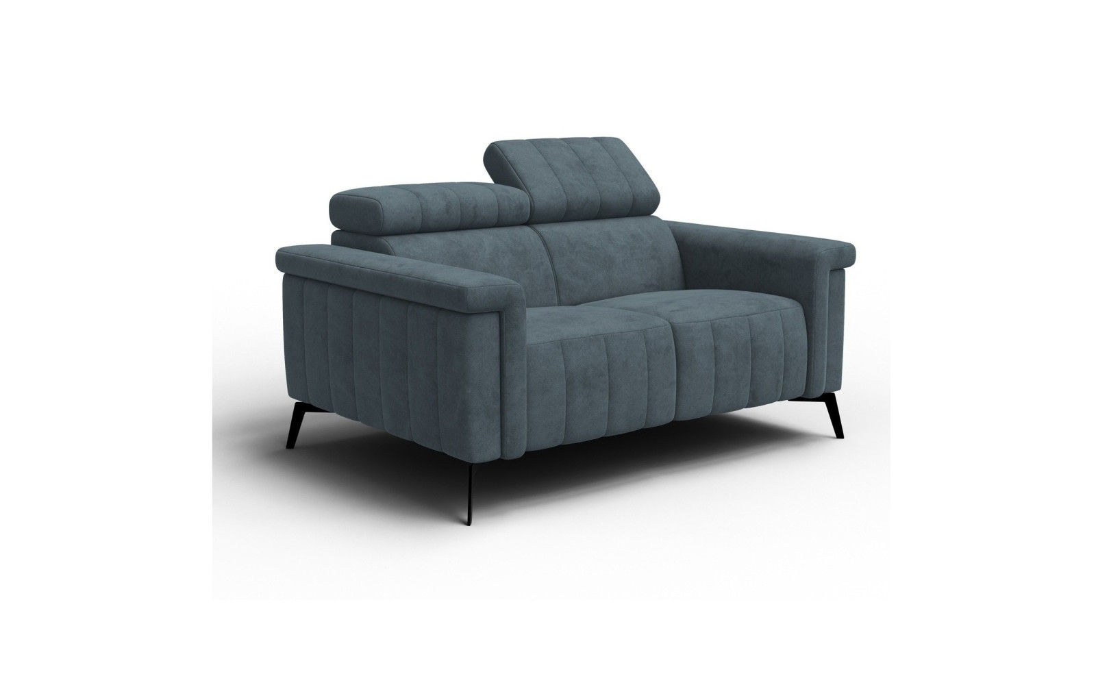 Sofa 2-Sitzer NORDEL, blaugrau