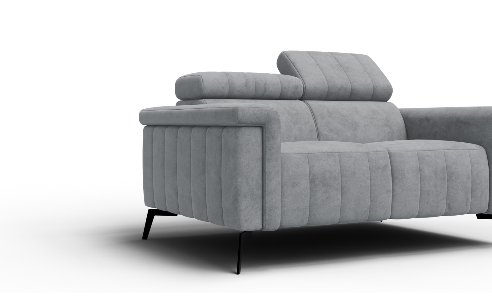 Sofa 2-Sitzer NORDEL, grau
