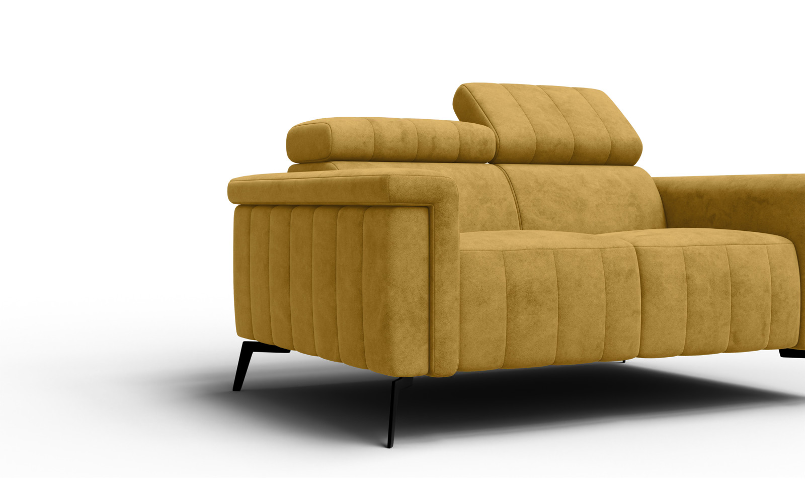 Sofa 2-Sitzer NORDEL, senfgelb