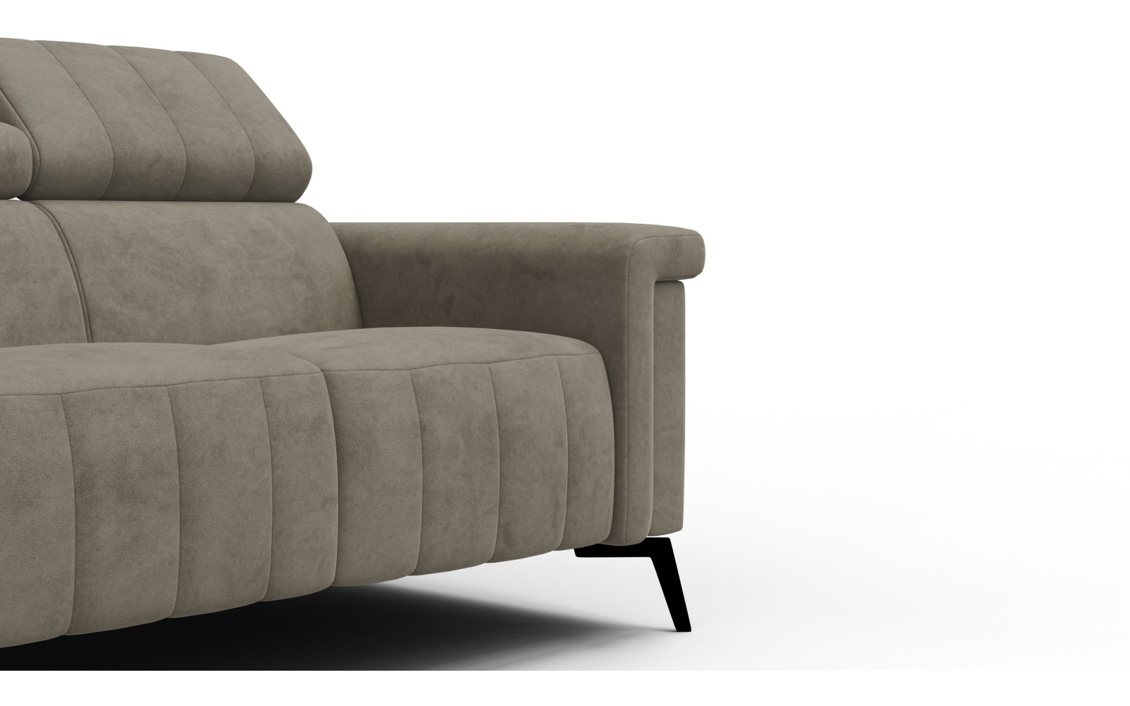 Sofa 2-Sitzer NORDEL, dunkles beige
