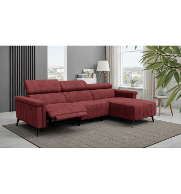 Ecksofa 4-Sitzer NORDEL, bordeaux