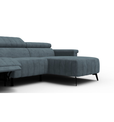 Ecksofa 4-Sitzer NORDEL, blaugrau