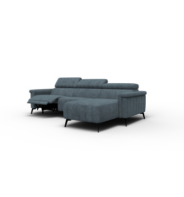 Ecksofa 4-Sitzer NORDEL, blaugrau