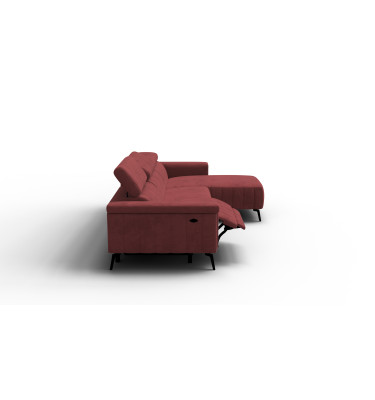 Ecksofa 4-Sitzer NORDEL, bordeaux
