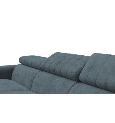 Ecksofa 4-Sitzer NORDEL, blaugrau